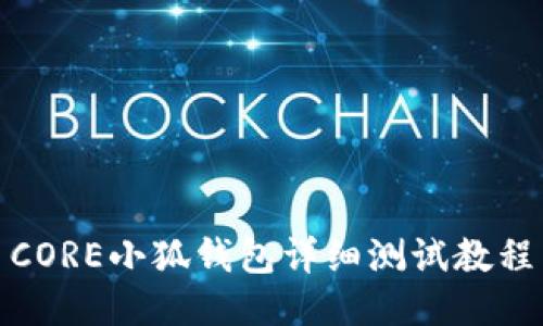 CORE小狐錢包詳細(xì)測試教程