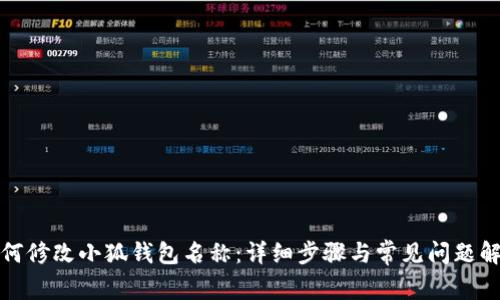 如何修改小狐錢(qián)包名稱(chēng)：詳細步驟與常見(jiàn)問(wèn)題解答