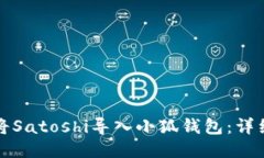如何將Satoshi導入小狐錢(qián)包：詳細指南
